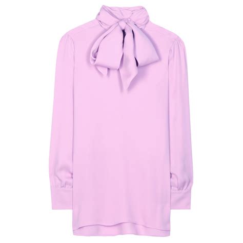 gucci pussy bow pink blouse|Gucci Tops & Shirts for Women .